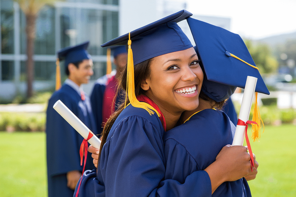 Admitted Scholars celebrating